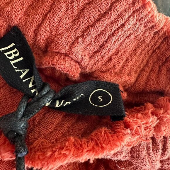 NWT BLANK NYC High Rise Elastic Burnt Orange Raw Hem Shorts - Size Small - Picture 5 of 5